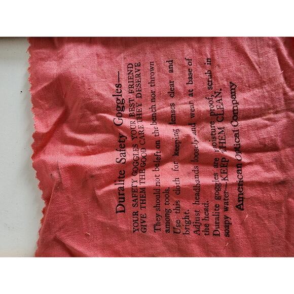 Vintage American Optical Duralite Safety Goggles- with original box and cloth - Picture 9 of 10